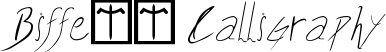 Biffe’s Calligraphy font